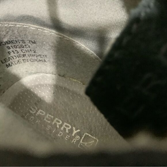 Sperry Top Sider Harlow Bootie Women's 7 Black Suede Wedge Ankle Boots 9103037 - Picture 14 of 14